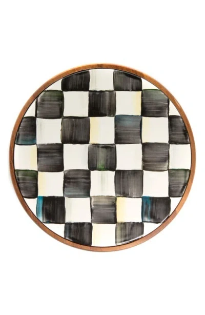 Mackenzie-childs 9" Courtly Check Enamel Trivet