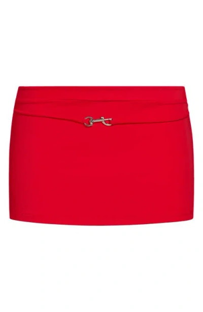 Lioness North Light Low Rise Buckle Strap Miniskirt