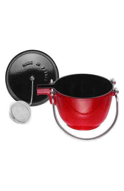 Staub Cast Iron 1-qt Round Tea Kettle