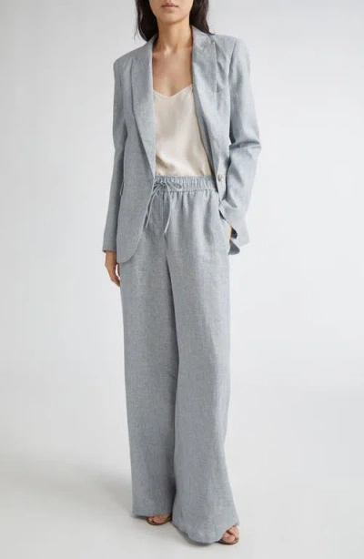 Reiss Willow Wide Leg Linen Blend Drawstring Shorts