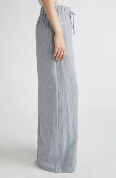 Reiss Willow Wide Leg Linen Blend Drawstring Shorts