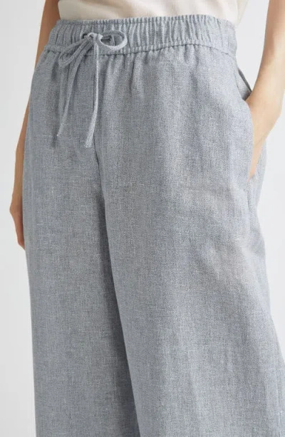 Reiss Willow Wide Leg Linen Blend Drawstring Shorts