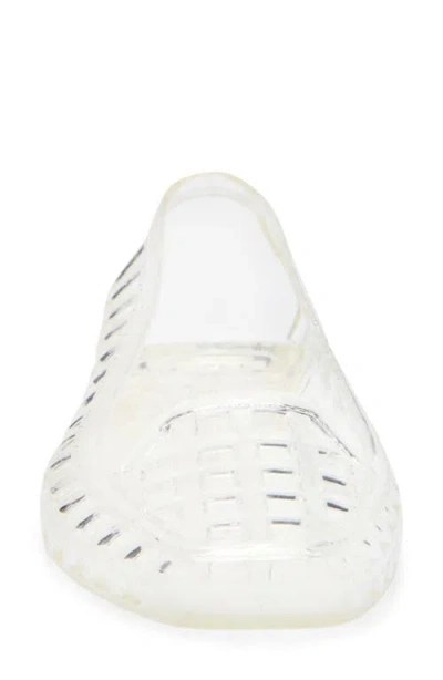 Jeffrey Campbell Bestie Jelly Ballet Flats In White