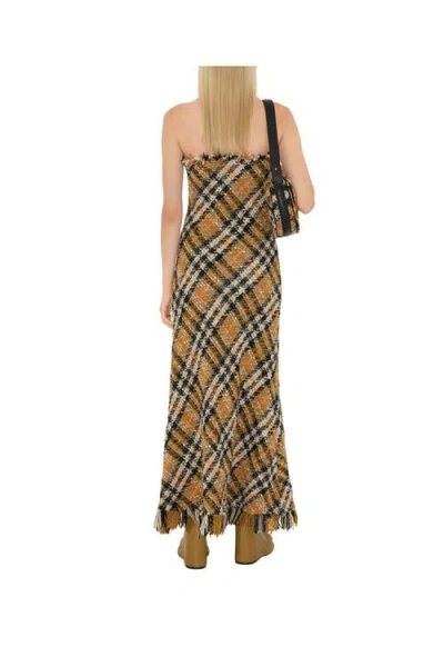 Burberry Check Wool Blend Dress