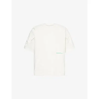 Peacemaker Mens Cargo Short-sleeve Cotton T-shirt White