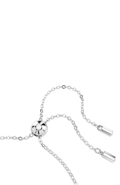 Swarovski Womens Green Matrix Tennis Rhodium-plated And Zirconia Bracelet