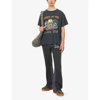 Gallery Dept. Mens Night Of The Living Dead Graphic-print Cotton T-shirt Graphite In Black