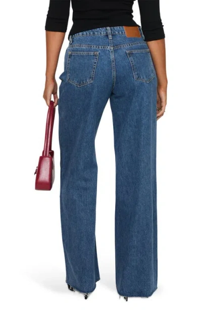 Princess Polly Darla Raw Hem Low Rise Relaxed Straight Leg Jeans