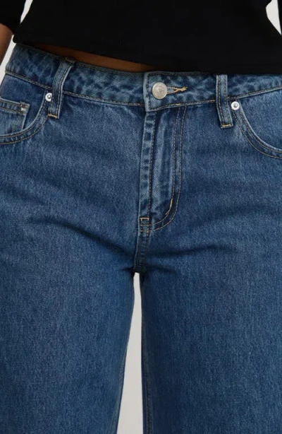 Princess Polly Darla Raw Hem Low Rise Relaxed Straight Leg Jeans