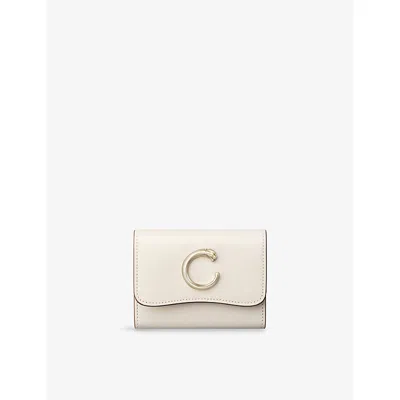 Cartier Womens Panthère De  Mini Leather Wallet Salt Whit