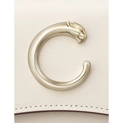 Cartier Womens Panthère De  Mini Leather Wallet Salt Whit