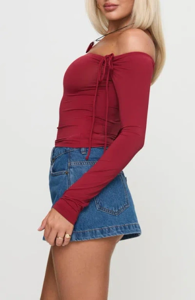 Princess Polly Nicolina Low Rise Denim Miniskirt