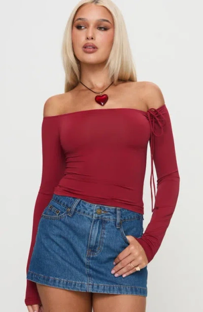 Princess Polly Nicolina Low Rise Denim Miniskirt