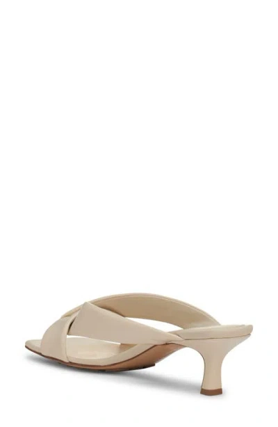 Bottega Veneta Riva Kitten Heel Sandal In White