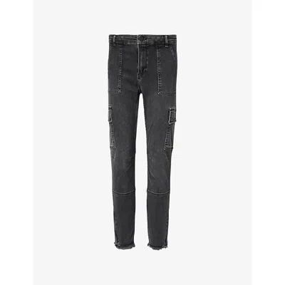 Allsaints Duran Skinny Denim Cargo Jeans,