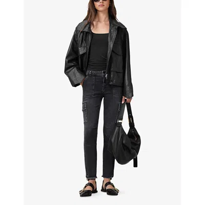 Allsaints Duran Skinny Denim Cargo Jeans,