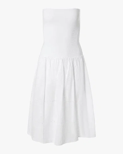 Weworewhat Ribbed Cotton Midi Dress