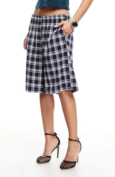 Lioness Sevigney Plaid Long Shorts