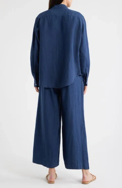 Frank & Eileen Button-up Top & Wide Leg Linen Pants Set