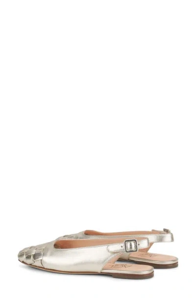 Agl Attilio Giusti Leombruni Agl Mara Wave Slingback Cap Toe Flat
