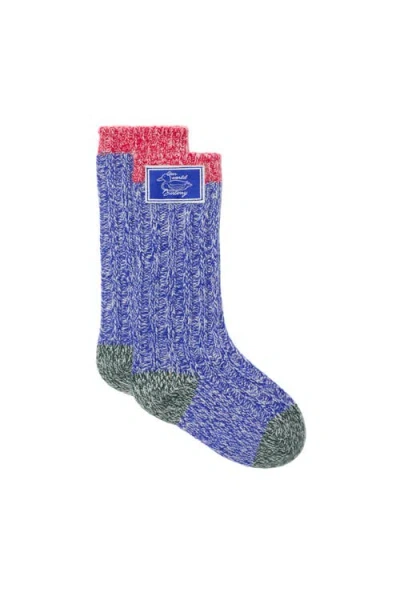 Burberry Colour Block Cashmere Blend Socks
