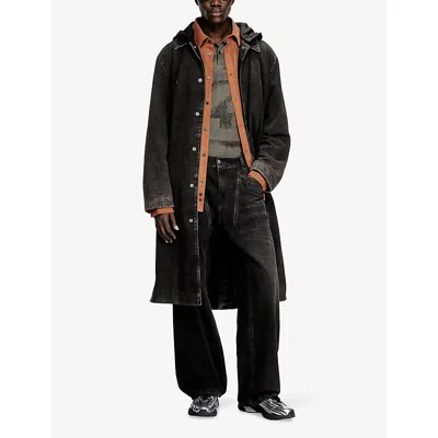 Diesel Wide-leg Trousers With Pockets And Belt Loops