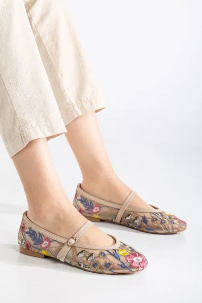 Forever & Always Shoes Fauna Mesh Mary Jane Flats