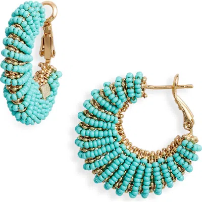 Gas Bijoux Izzia Beaded Hoop Earrings