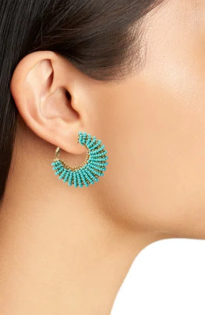Gas Bijoux Izzia Beaded Hoop Earrings