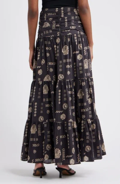 Rails Agatha Floral Tiered Cotton Maxi Skirt