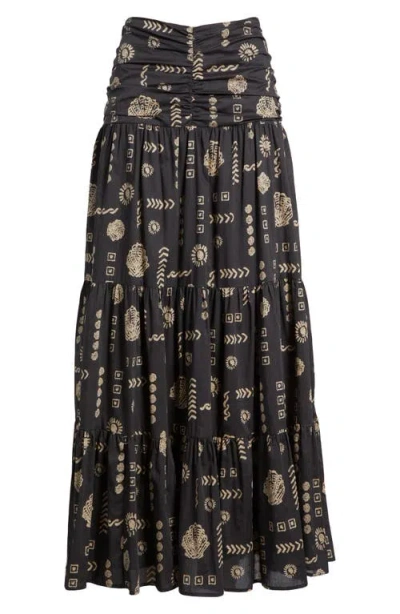 Rails Agatha Floral Tiered Cotton Maxi Skirt