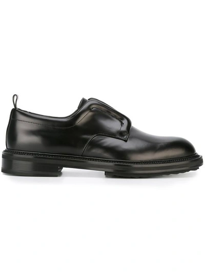 Pierre Hardy Manhattan Leather Derby Shoes In Black
