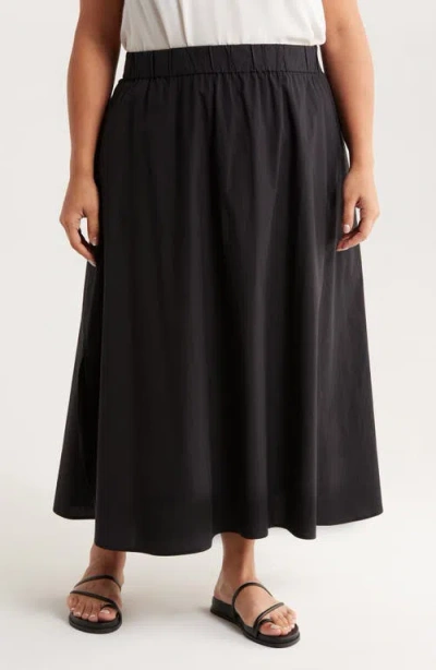 Eileen Fisher Organic Cotton Poplin Maxi Skirt