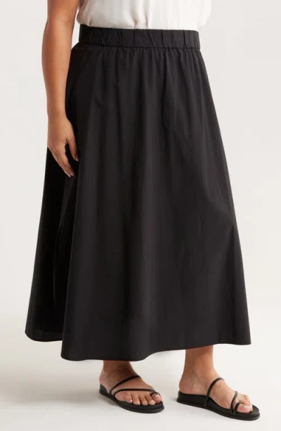Eileen Fisher Organic Cotton Poplin Maxi Skirt