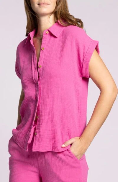 Thread & Supply Verna Cotton Gauze Button-up Shirt