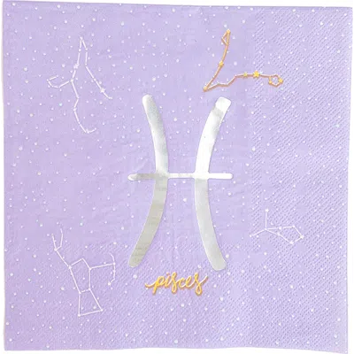 Jollity & Co Zodiac Themed Large Napkins