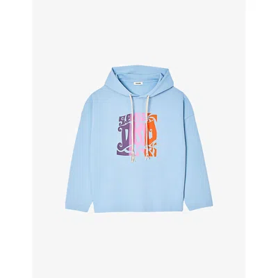 Sandro Graphic Oversized Pullover Hoodie