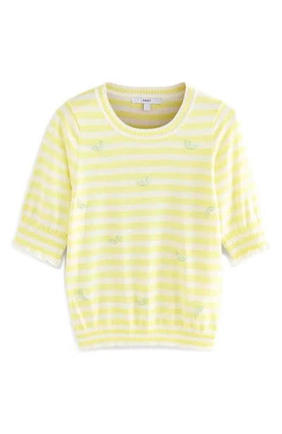 Next Stripe Beaded Sweater