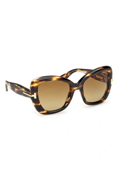 Tom Ford 55mm Butterfly Sunglasses