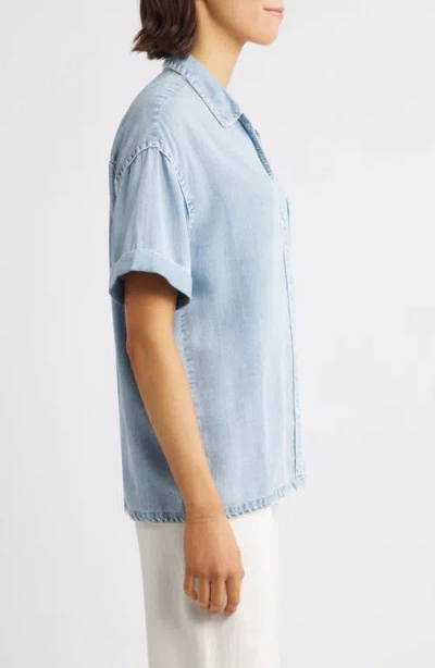 Rails Lea Stitch Accent Button-up Shirt