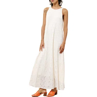 Frnch Eliza Strappy Back Cotton Blend Maxi Sundress