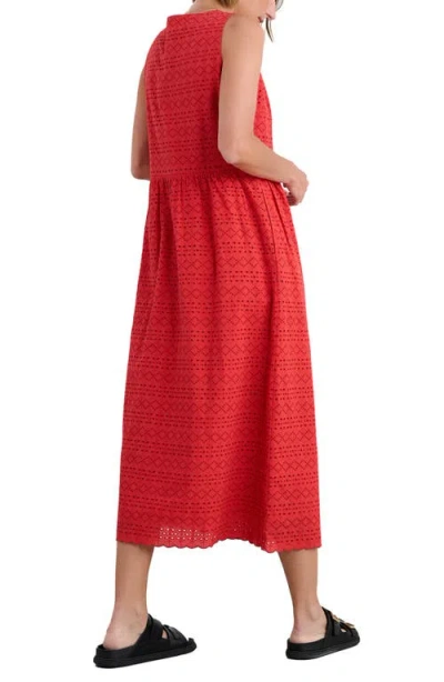Seasalt Cornwall Meadow Saffron Eyelet Embroidered Sleevleess Dress