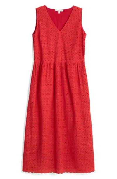 Seasalt Cornwall Meadow Saffron Eyelet Embroidered Sleevleess Dress