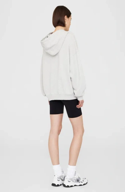 Anine Bing Harvey Logo Print Hooded Sweatshirt