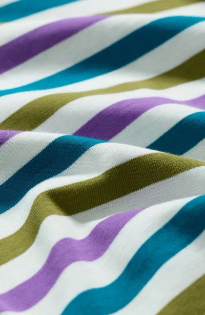 Seasalt Cornwall Sailor Stripe Three Quarter Sleeve Organic Cotton T-shirt