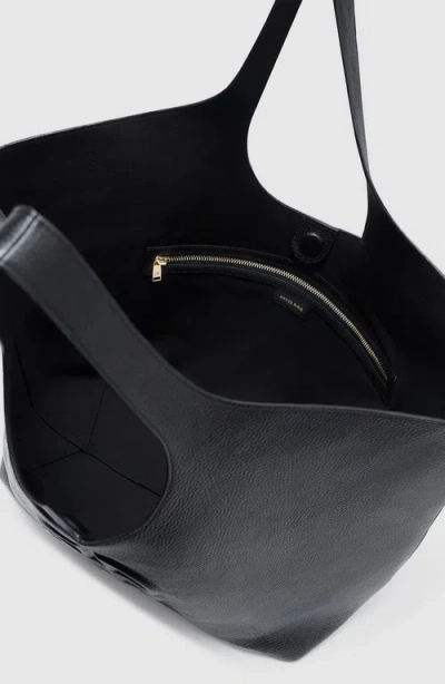 Anine Bing Lili Logo-embossed Leather Tote