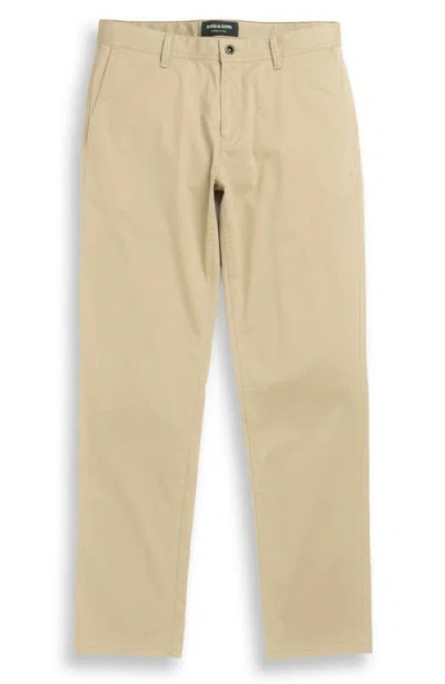 Rodd & Gunn Thomas Road Stretch Cotton Flat Front Chinos In Neutral