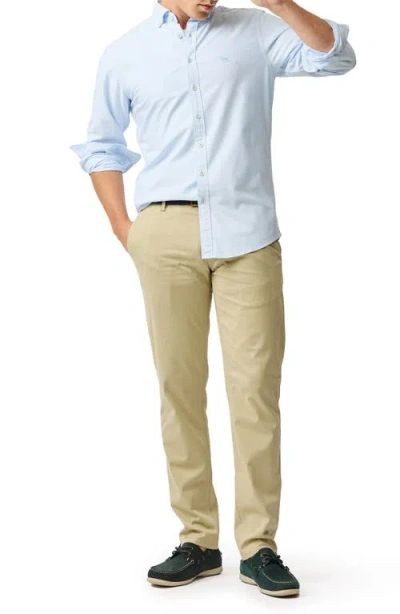 Rodd & Gunn Thomas Road Stretch Cotton Flat Front Chinos In Neutral