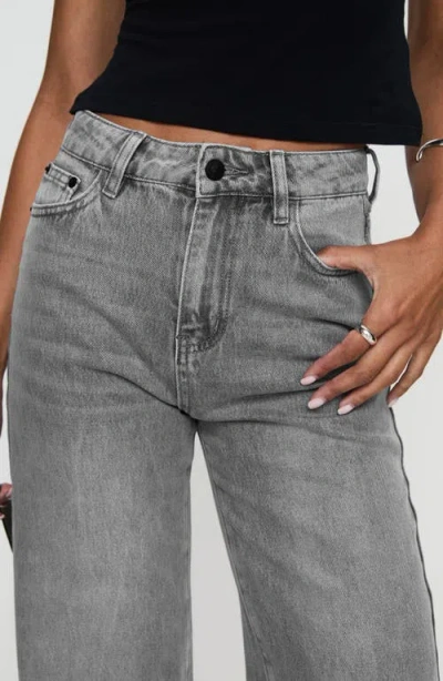Princess Polly Henesey Raw Hem Straight Leg Jeans