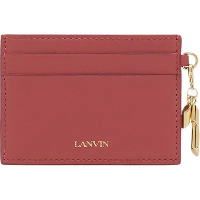 Lanvin Leather Cardholder In Brown